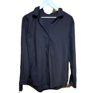 Amazon Women’s Black Casual Button-Down Shirt